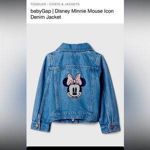 Kids Gap Factory Minnie Mouse Icon Denim Jacket NEW WITH TAGS/ never worn